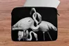 MuchoWow® Laptop Hülle 13 Zoll Flamingos in Schwarz und Produktbild-Vorschau 5