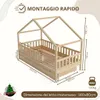 Crazy Pine Hausbett mit Schubladen 80x160 cm – Kinderbett Produktbild-Vorschau 10