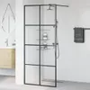 vidaXL Duschwand für Begehbare Dusche mit Klarem ESG Glas Produktbild-Vorschau 3