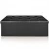 CASARIA® Sitzbank mit Stauraum Faltbar Schwarz 115x40x40cm Produktbild-Vorschau 10