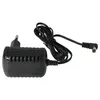 A black power adapter with a coiled black cord and a right-angled connector. Produktbild-Vorschau