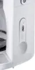 A close-up view of the side of a white coffee maker, showing a water level indicator and a scooping mechanism. Náhľad obrázku produktu