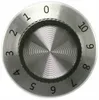 A close-up, top-down view of a silver-colored rotary knob with numbers 0 through 10 marked around its edge. Anteprima dell’immagine prodotto