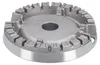 A close-up studio shot of a gas stove burner grate. Produktbild-Vorschau