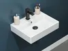 Aqua Bagno Solo Design Wand Keramik Waschbecken Waschtisch Produktbild-Vorschau 3