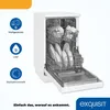Exquisit Geschirrspüler GSP9309-030E weiss | Spülmaschine Produktbild-Vorschau 3