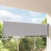 vidaXL Tenda laterale estensibile 100x300 cm Grigio Anteprima dell’immagine prodotto 2