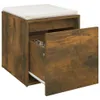 vidaXL Szuflada z wędzonego dębu 40,5x40x40 cm materiał Podgląd zdjęcia produktu 4