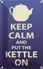 vianmo Blechschild 18x12 cm Keep Calm and put the kettle on Produktbild-Vorschau 1