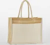 Westford Mill Cotone Pocket Shopper in iuta inamidata Anteprima dell’immagine prodotto 2