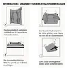 Instructions on how to fold a fitted sheet. Produktbild-Vorschau