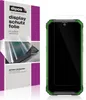 A product shot showing the packaging for a screen protector and the screen protector applied to a phone. Produktbild-Vorschau