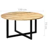 vidaXL Table de salle à manger 150 x 73 cm en bois massif Voir les images du produit 5