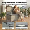 Outsunny Gartenbank Polyrattan 170L 2-Sitzer Sitzbank mit Produktbild-Vorschau 9