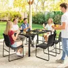 Outsunny tuinmeubelset, zithoek, 150x80 cm, met glazen Productafbeelding-voorbeeld 9
