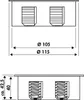 Bachmann TWIST 2S, 2 m, Chrom, 2 x gniazdo sieciowe, Podgląd zdjęcia produktu 10