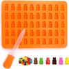 INF Süßigkeitenform Gummibären Silikon orange Produktbild-Vorschau 1