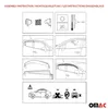 4x paravento parapioggia per Renault Fluence 2009-2015 Anteprima dell’immagine prodotto 8