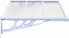 vidaXL Tettoia per porta grigia e trasparente 122x90 cm in Anteprima dell’immagine prodotto 4