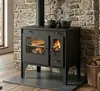Holzherd R ECO INOX mit Edelstahlbackofen, linke Version Produktbild-Vorschau 2