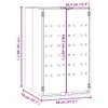 vidaXL Box na odpadky pro 1 odpadkový koš černý 69x79x117 Náhled obrázku produktu 7