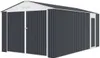 Garage in metallo "Houston" 15,36 mq - Antracite Anteprima dell’immagine prodotto 1