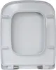 A top-down view of a white toilet seat. Podgląd zdjęcia produktu
