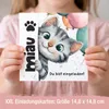 XXL Einladungskarten Kindergeburtstag Katze 10er Set Produktbild-Vorschau 6