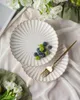 Piatto in porcellana bianco crema 15 cm – Piatto con bordo Anteprima dell’immagine prodotto 14