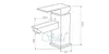 Cubo S-1022Bg Schwarz/Gold Waschtischarmatur Produktbild-Vorschau 2