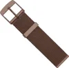 Minott | Uhrenarmband Milanaise Edelstahl braun glänzend Produktbild-Vorschau 3