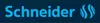 The image shows the Schneider logo and text on a dark blue background. Voir les images du produit
