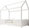 Hausbett(Weiß)90x200 cm - vielseitiges Holz Kinderbett für Produktbild-Vorschau 1