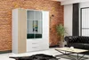 Sorento Kleiderschrank - Weiß, Lamellen Craft Gold - 200 x Produktbild-Vorschau 3