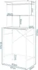 EUGAD WC Regal über Waschmaschine Toilette, 3 Ablagen, Produktbild-Vorschau 3