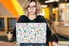 MuchoWow® Laptop Aufkleber Sticker Cover Muster - Blumen - Produktbild-Vorschau 5