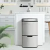 RIBELLI Sensor Poubelle 72 L, 4 compartiments, argent -  Voir les images du produit 2