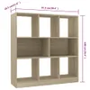 vidaXL Regál Sonoma-dub 97,5x29,5x100 cm materiál na báze Náhľad obrázku produktu 7