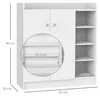 HOMCOM Schuhschrank mit 4 Fächer Schuhregal Kommode Produktbild-Vorschau 3