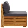 2-Sitzer-Gartensofa mit Kissen Massivholz Akazie Produktbild-Vorschau 4