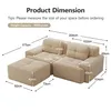 Boneless Modulsofa, Modernes L-förmiges Modulsofa für Produktbild-Vorschau 6