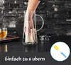 2,2 Liter Glas Karaffe Glaskrug mit Deckel, Wasserkaraffe, Produktbild-Vorschau 8