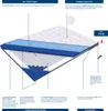 A cutaway diagram of a mattress topper showing its internal layers and construction. Produktbild-Vorschau