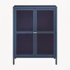 Sideboard ’Säkylä’ Stahl mit 2 Glastüren geriffelt 84 x 64 Produktbild-Vorschau 7
