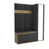 Garderobe LUTON 7 ARTISAN - BLACK 16 Farbe: schwarz, Produktbild-Vorschau 1