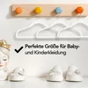 Brixy 50 Kinderkleiderbügel – Weiß – Kleiderbügel – Samt – Produktbild-Vorschau 6