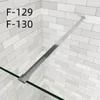AICA 76x195cm Walk in Dusche 6mm NANO ESG schwarzer Rahmen Produktbild-Vorschau 2