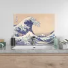 DEQORI Küchenrückwand Glas 80x60 cm 'Große Welle vor Produktbild-Vorschau 4