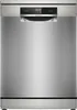 A front view of a silver Bosch freestanding dishwasher. Podgląd zdjęcia produktu