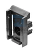 A black plastic connector piece for a modular storage system, shown from a slightly angled front view against a white background. Produktbild-Vorschau